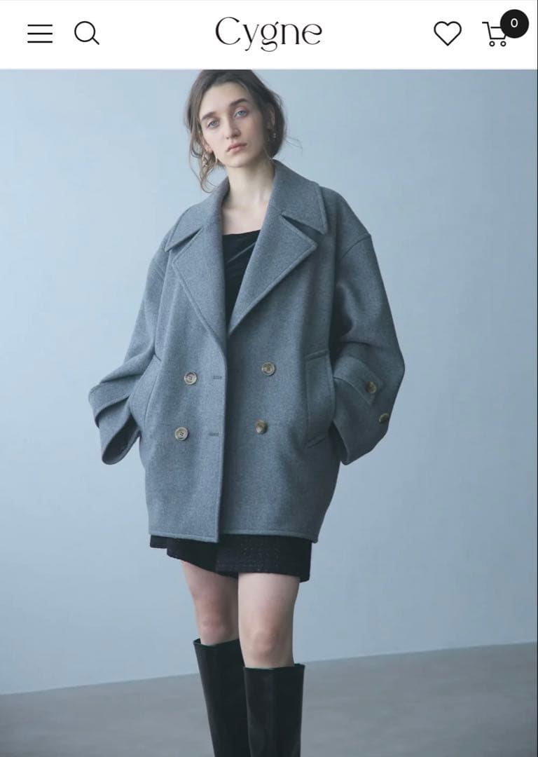【新品未使用】 Cygne 今期新作 コート Emii