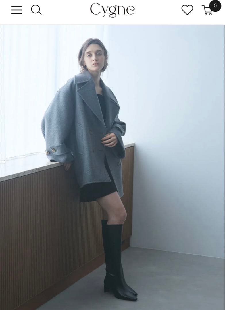 【新品未使用】 Cygne 今期新作 コート Emii