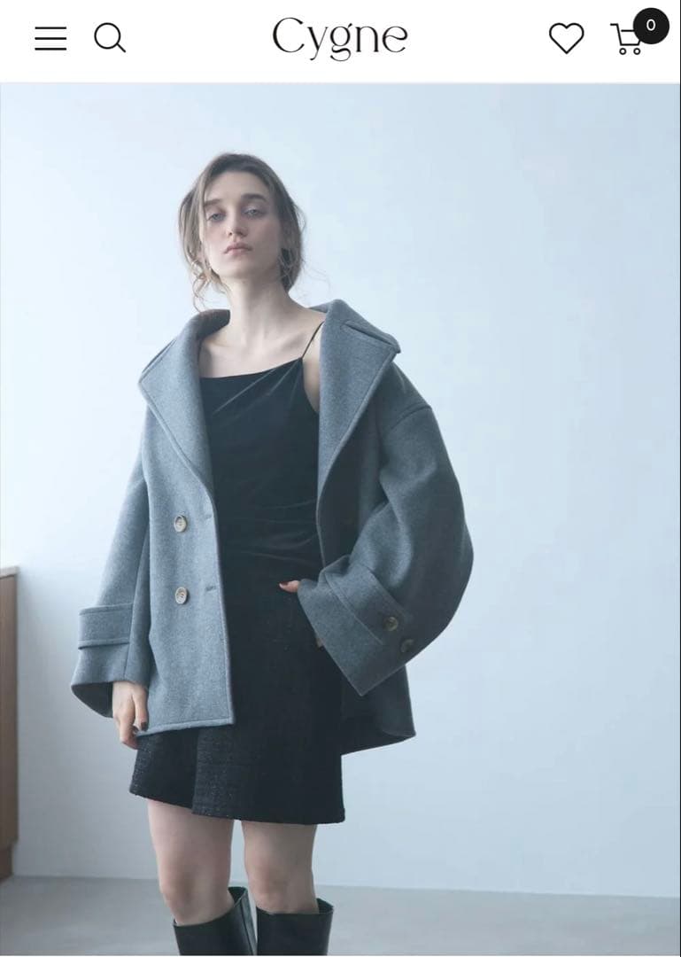 【新品未使用】 Cygne 今期新作 コート Emii