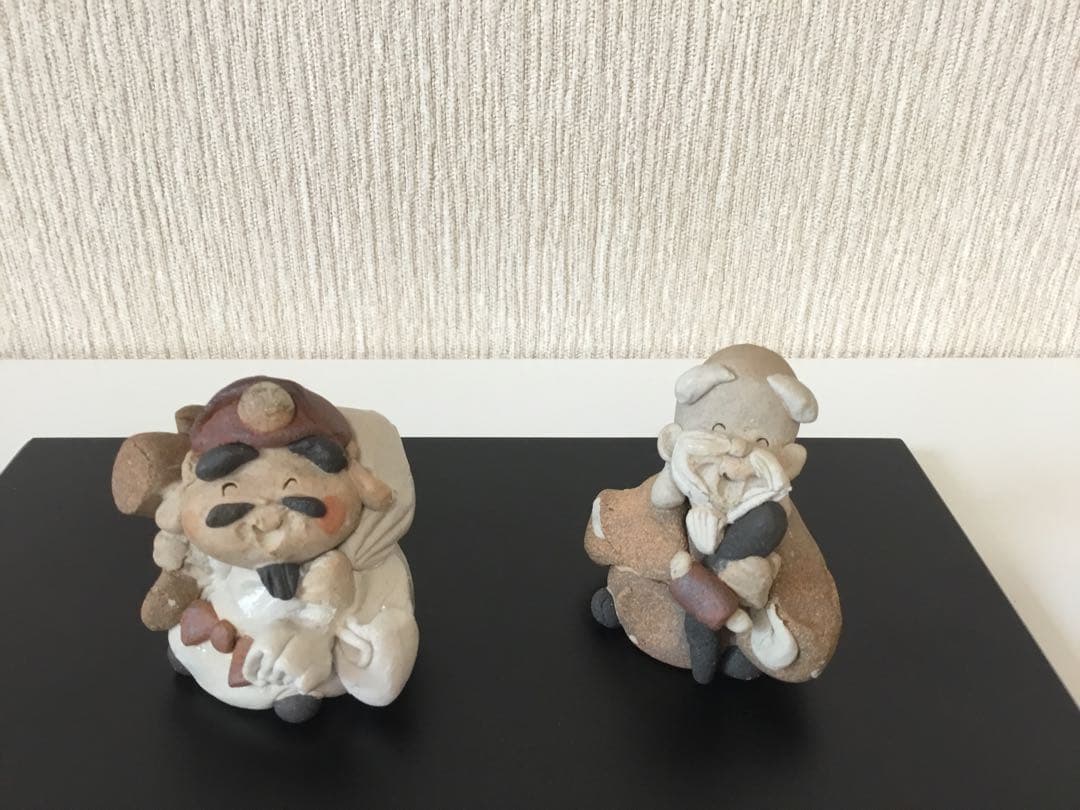 七福神　陶器　置物　細川智晴作