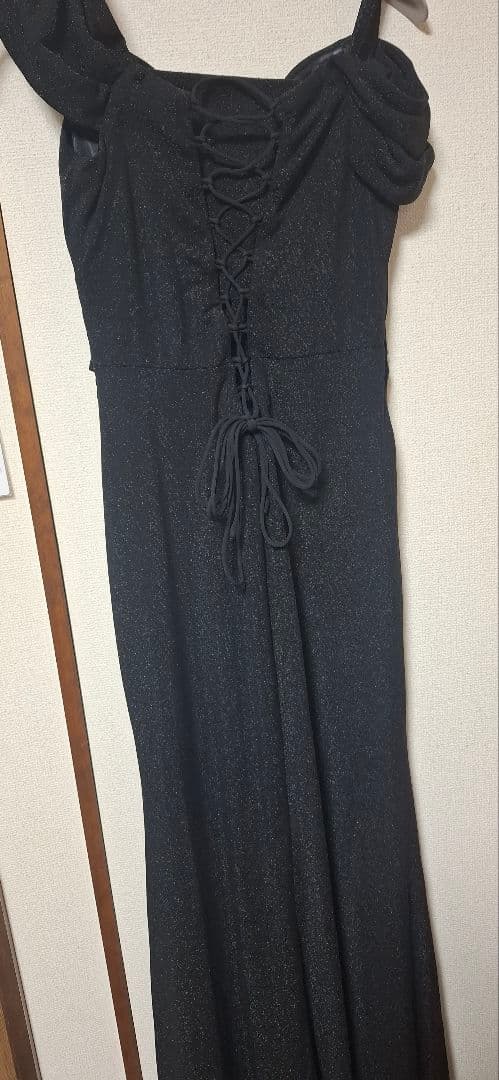 JEAN MACLEAN ブラック ロングドレス Lサイズ