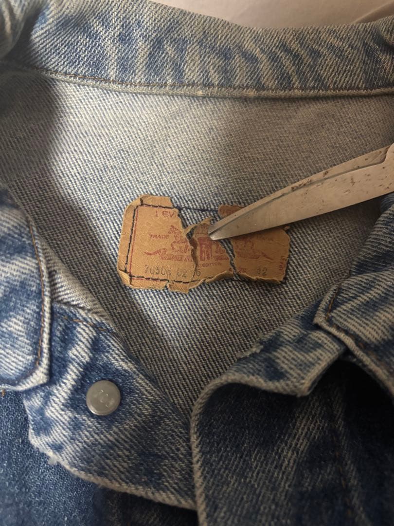 希少 80s 英国製 リーバイス 70506 サイズ42 ユーロ ヴィンテージ