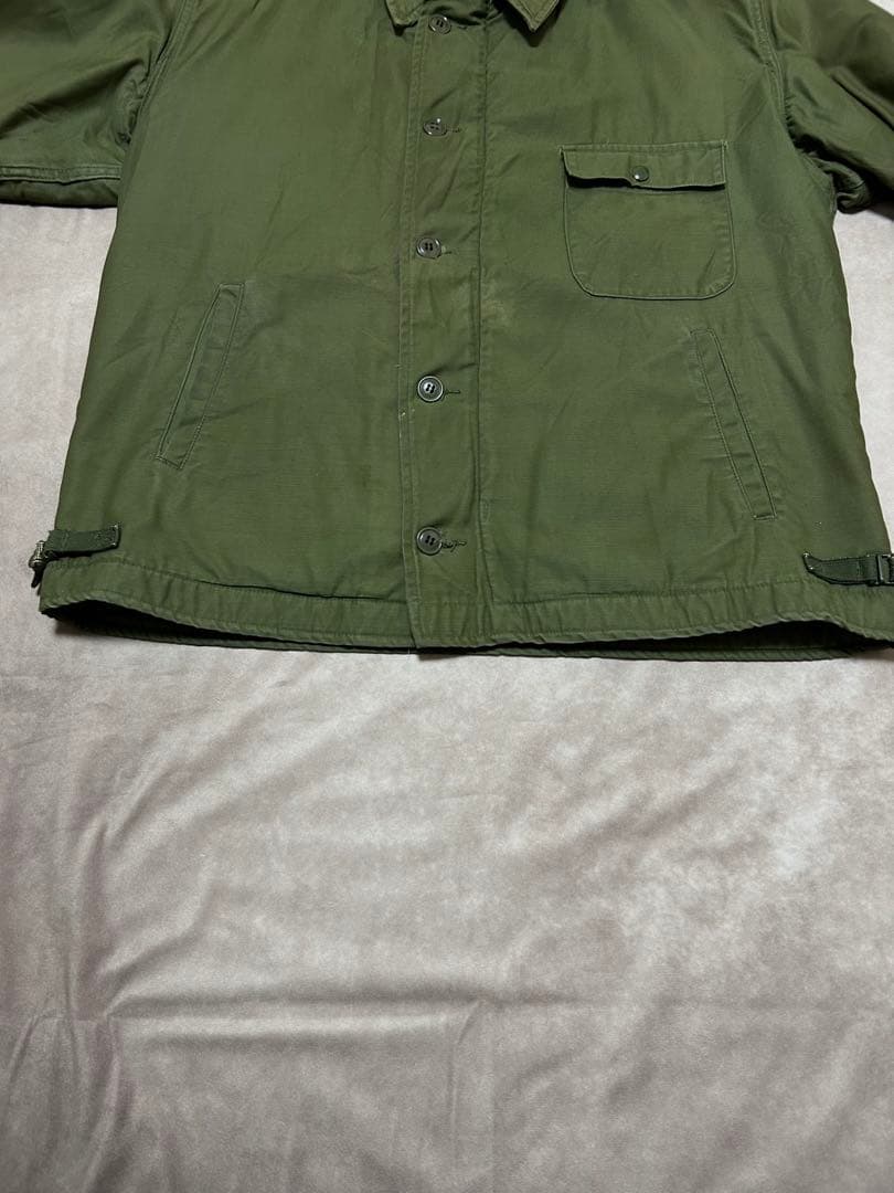 70s US Navy A-2 デッキジャケット Large 42 44