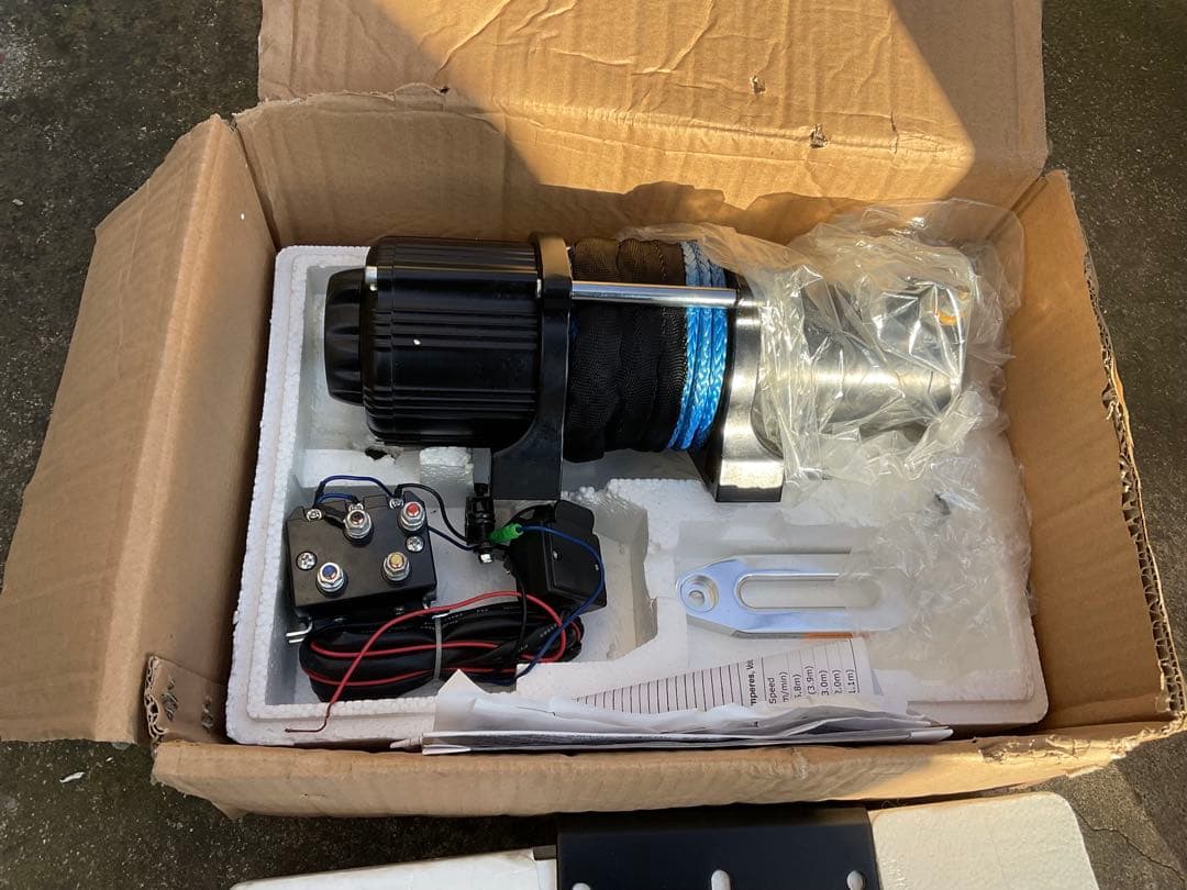 CLLink 電動ウインチ リモコン付き　4500lb