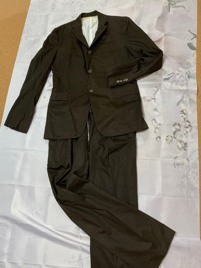 ANSNAM ブラウン スーツ スラックス