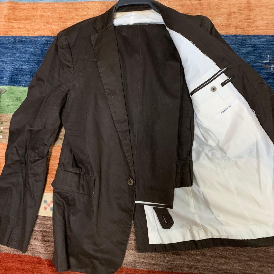 ANSNAM ブラウン スーツ スラックス