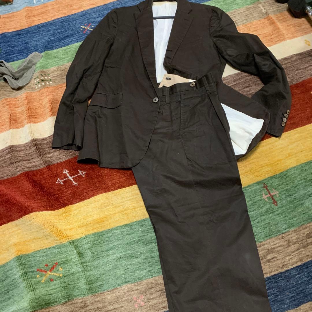 ANSNAM ブラウン スーツ スラックス