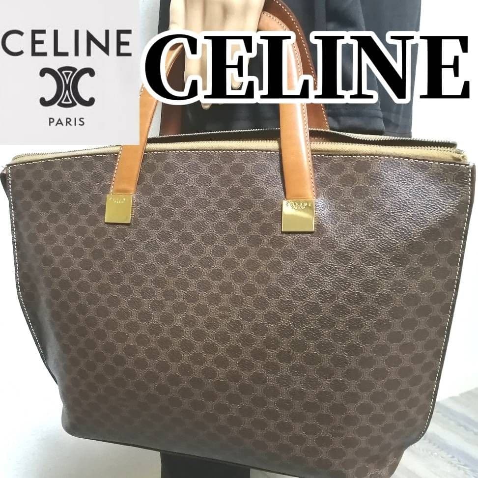 【3日間限定SALE】A4収納可　CELINE　セリーヌ　バッグ　マカダム柄