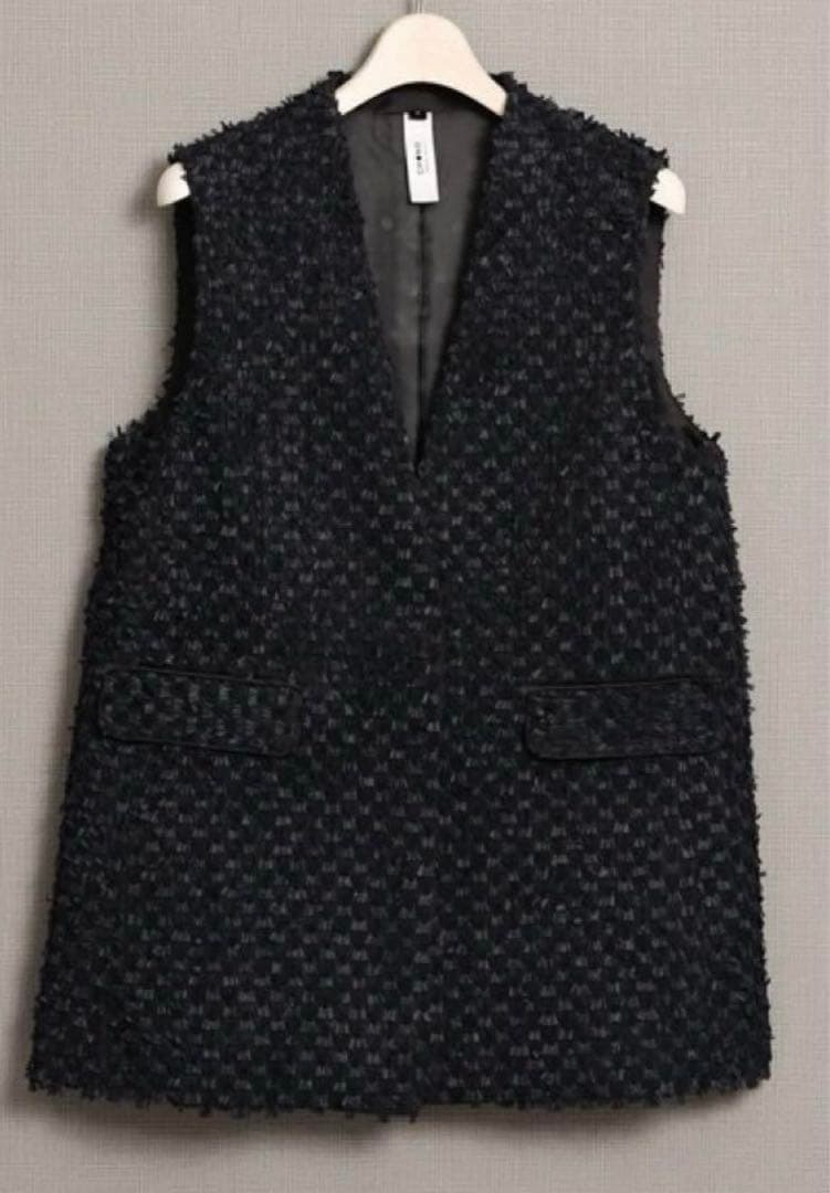 【未使用品】　CHONO Feather flower ジレ