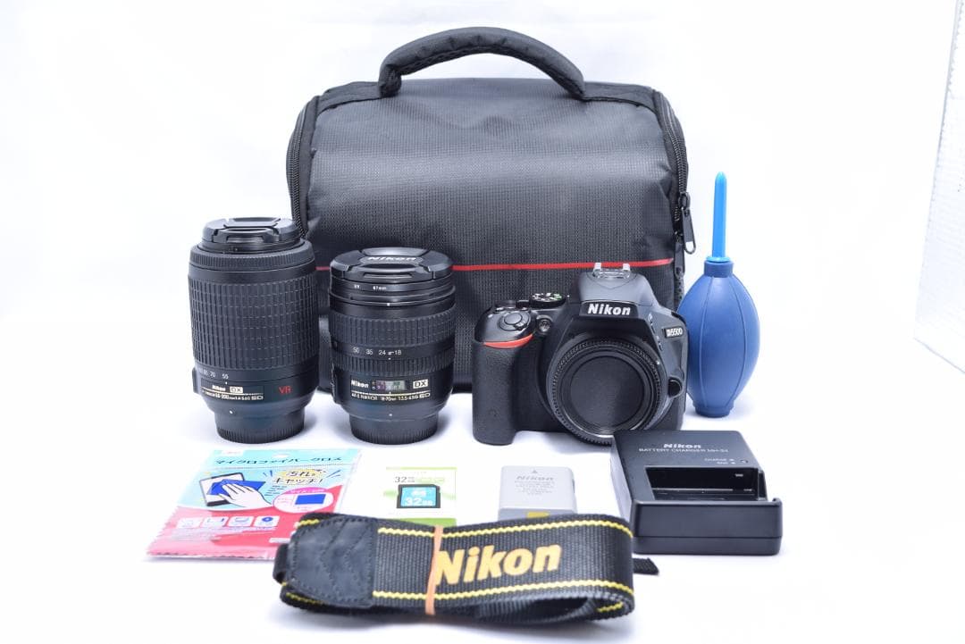 ➌Nikon D5500 Wレンズセット シングルレンズにも出来ます!!!