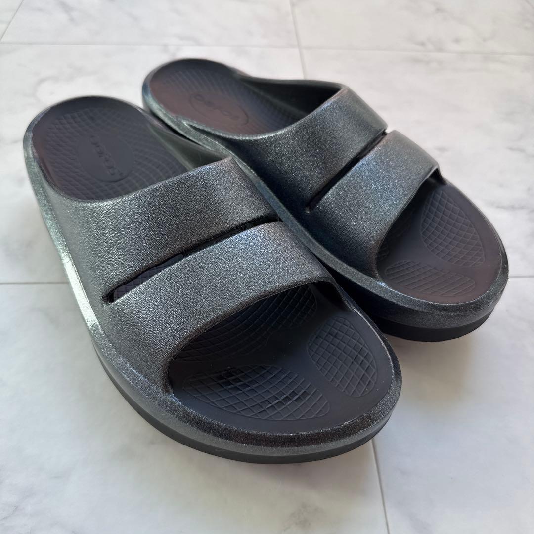 靴 OOmega OOahh Luxe Black Sparkle 27cm