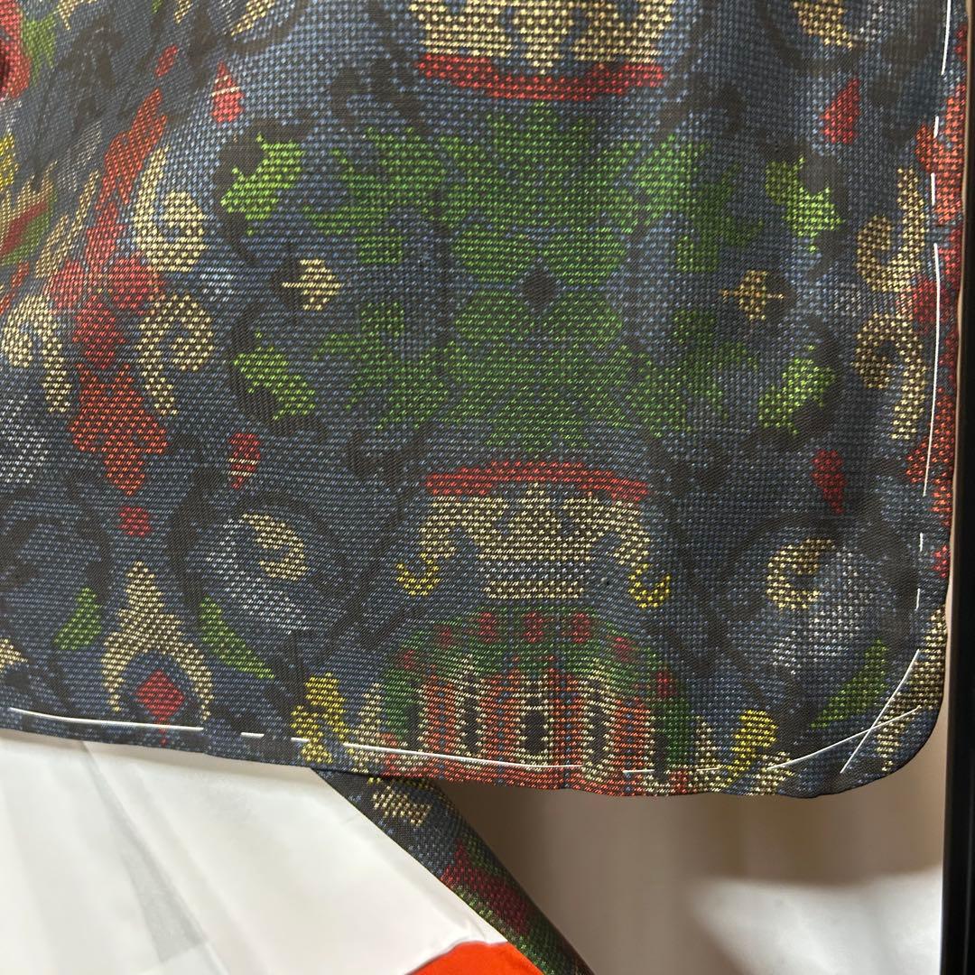 く*ち様 未使用　美品　袷　正絹　証紙付き　純泥染　本場奄美大島紬　フルセット