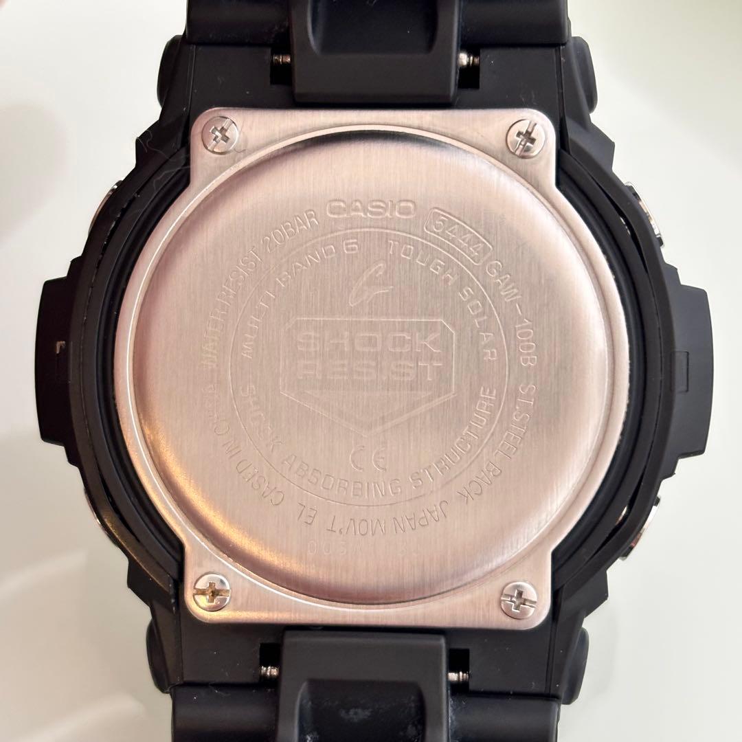 CASIO G-SHOCK GAW-100B-1A2JF 電波ソーラー　腕時計