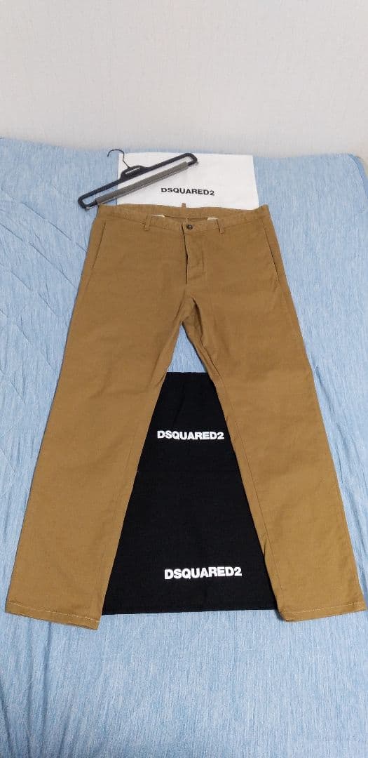 DSQUARED2　54　チノパン　パンツ　カーキ　ブラウン　茶色　タグ付き