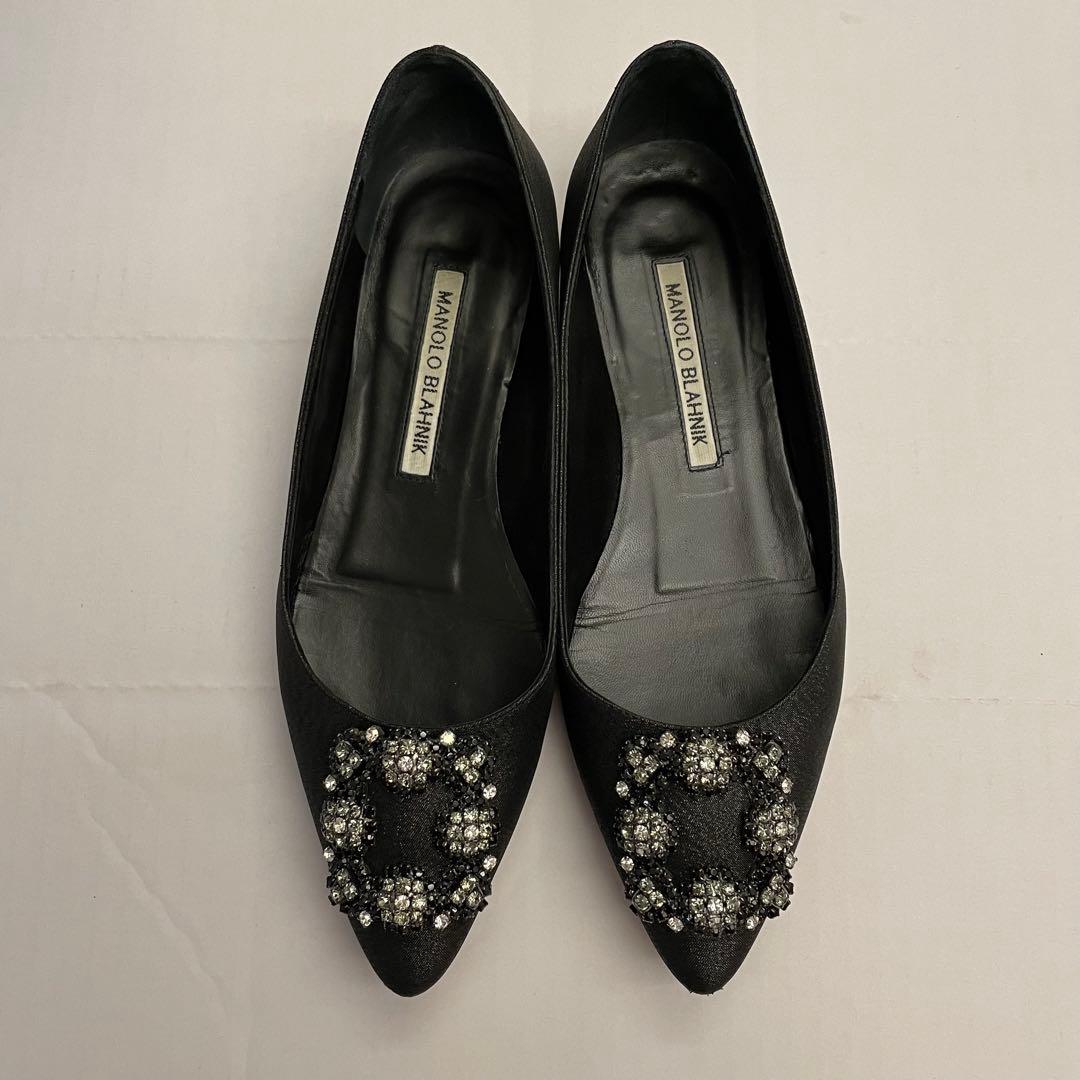 MANOLO BLAHNIK ハンギシ　フラットシューズ36