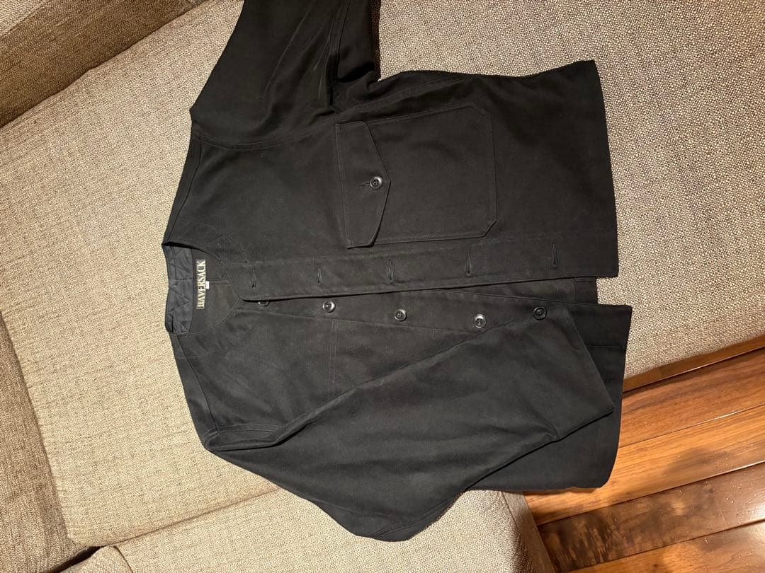 haversack モールスキンノーカラージャケット　ワイドパンツ　セットアップ