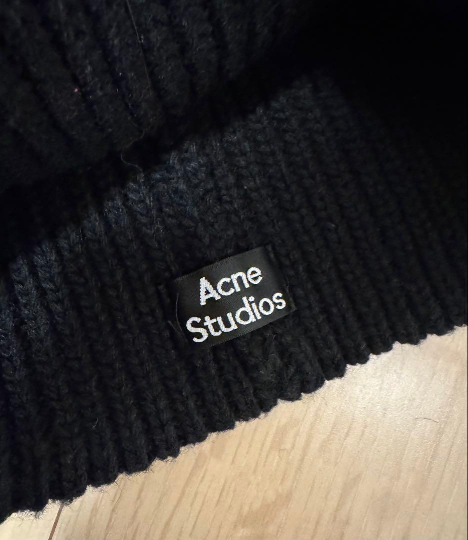 Acne Studios FACEロゴビーニー ニット帽　正規品