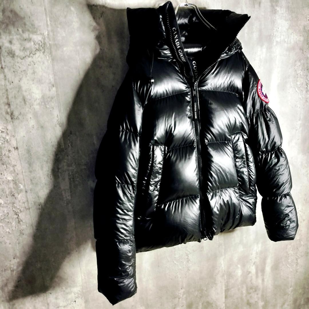 【極美品・JPタグ】カナダグース クロフトンパッファー ダウンジャケット S 黒