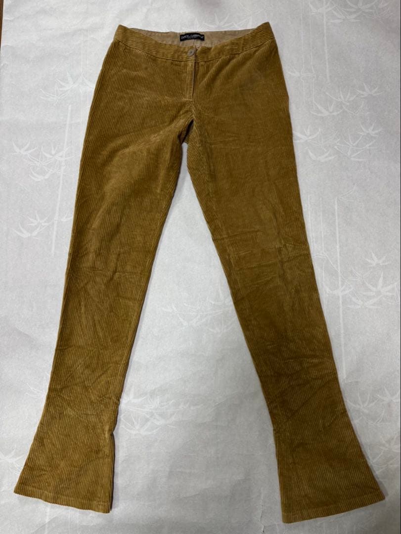 dolce&gabbana ベロア フレアパンツ　38