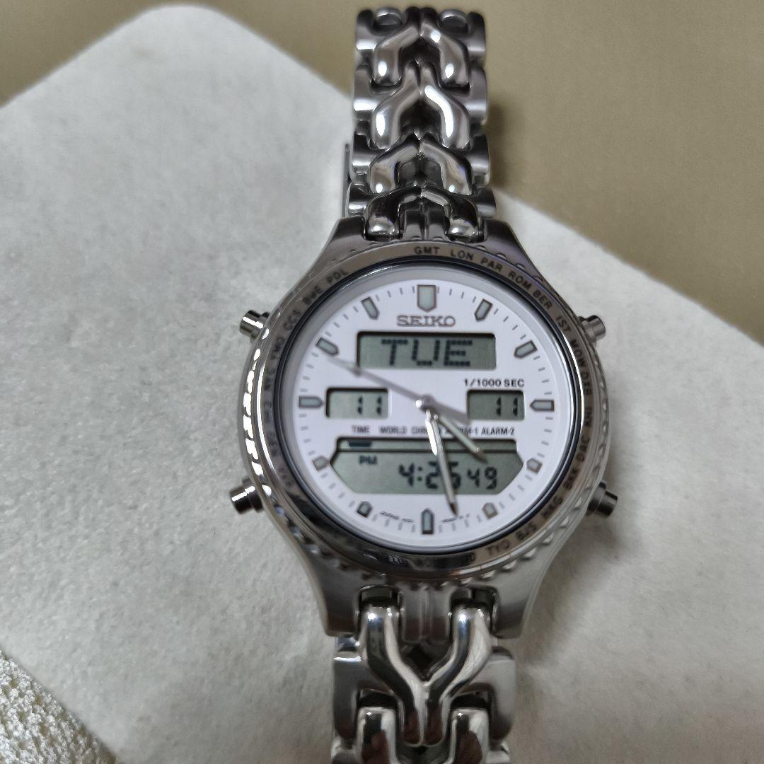 SEIKO セイコー H021-8050 アナデジ QZ 超美品　新品電池