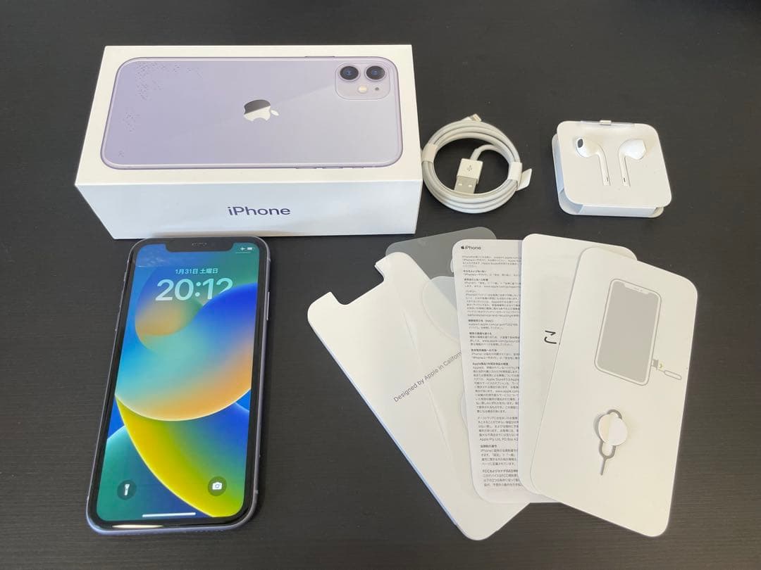 S*）様 【美品】 iPhone11 本体 64GB パープル★SIMフリー★動