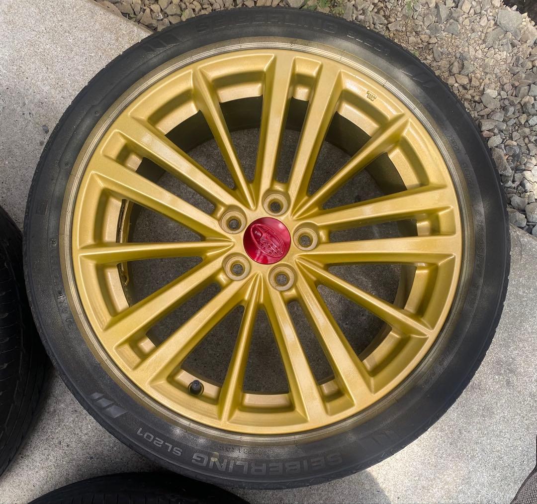 ②TTosh_T〈綺麗〉インプレッサ　純正ゴールドホ