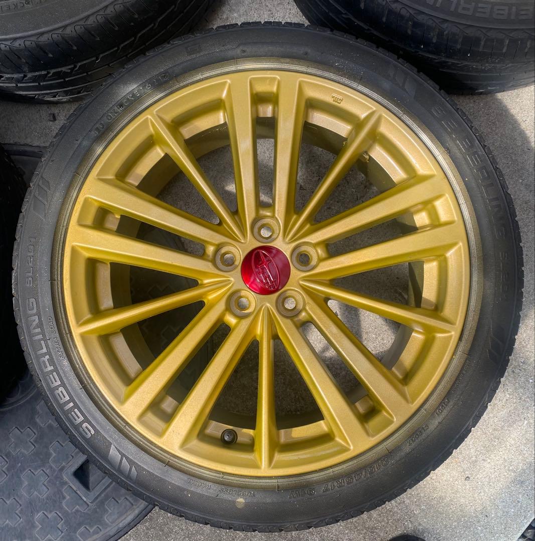 ②TTosh_T〈綺麗〉インプレッサ　純正ゴールドホ