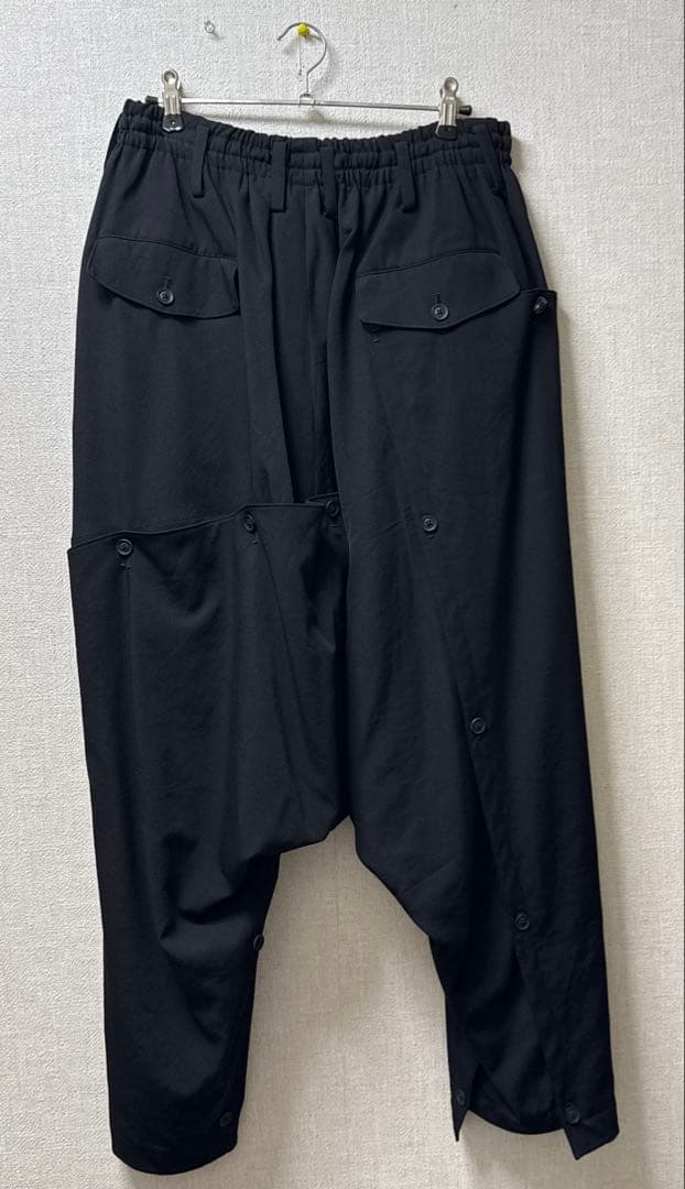 目玉カバーサルエルパンツ　ヨウジヤマモトプールオム