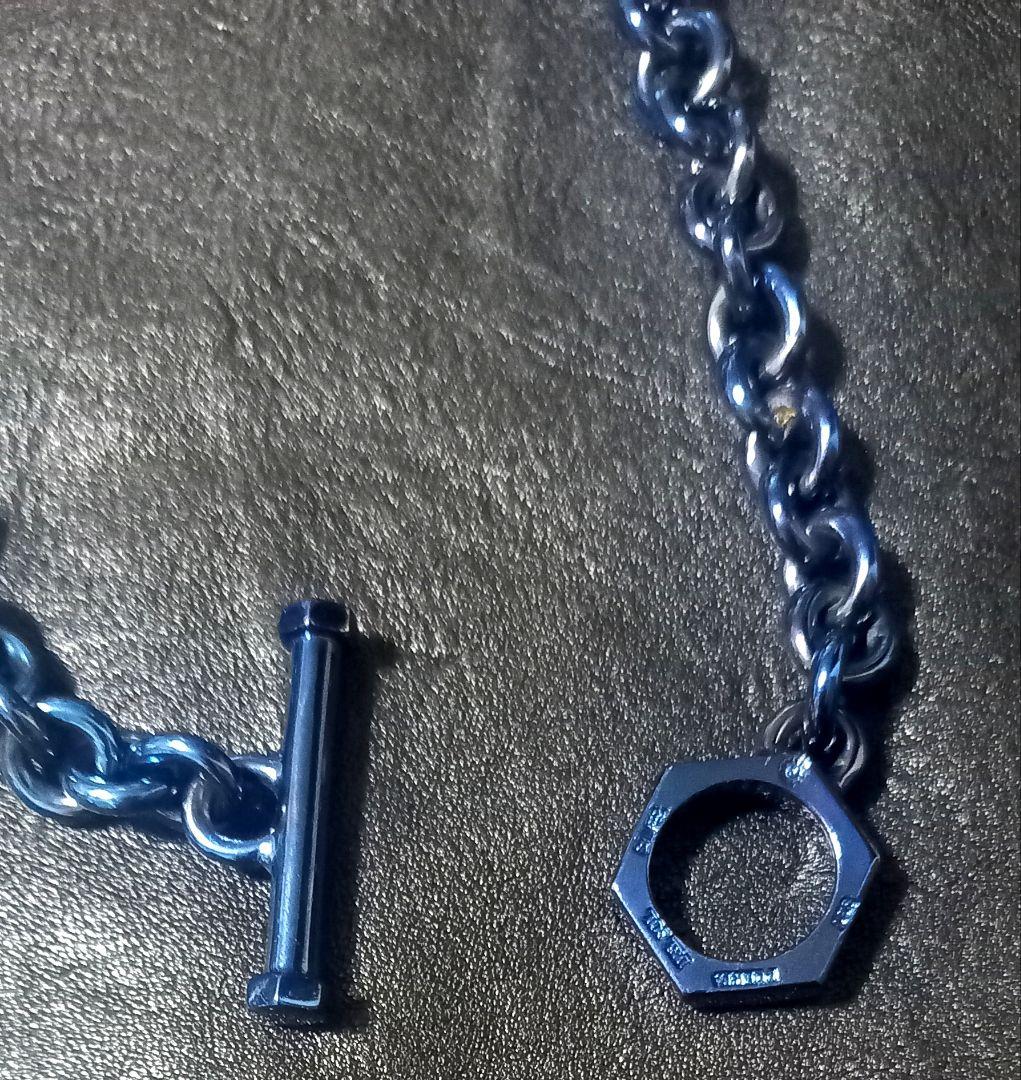 【PUERTA DEL SOL】シルバー チタンコーティング ウォレットチェーン