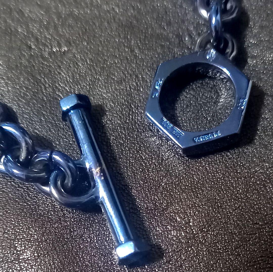 【PUERTA DEL SOL】シルバー チタンコーティング ウォレットチェーン