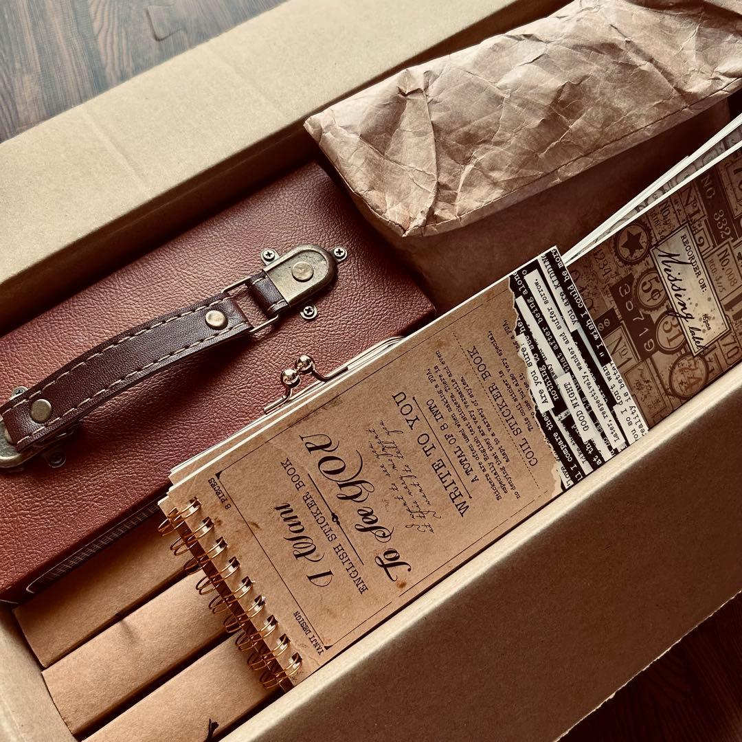 コラージュ素材 大容量まとめ売り／紙もの 木箱 ラジオ柄ケース付き