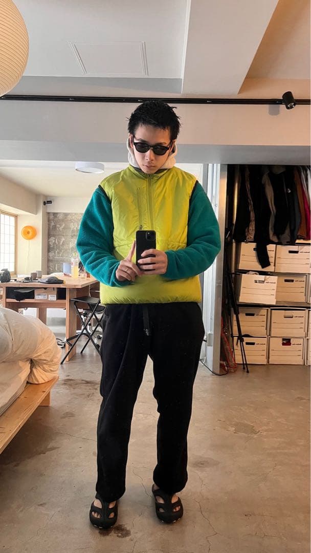 【希少】Patagonia パフボールベスト アシッドグリーン M