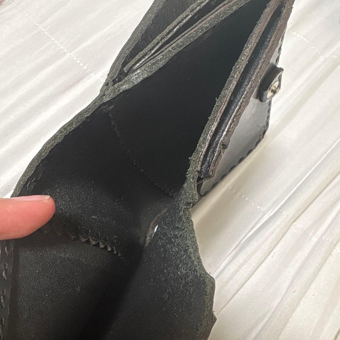 883　　Totoro 黒いレザー財布