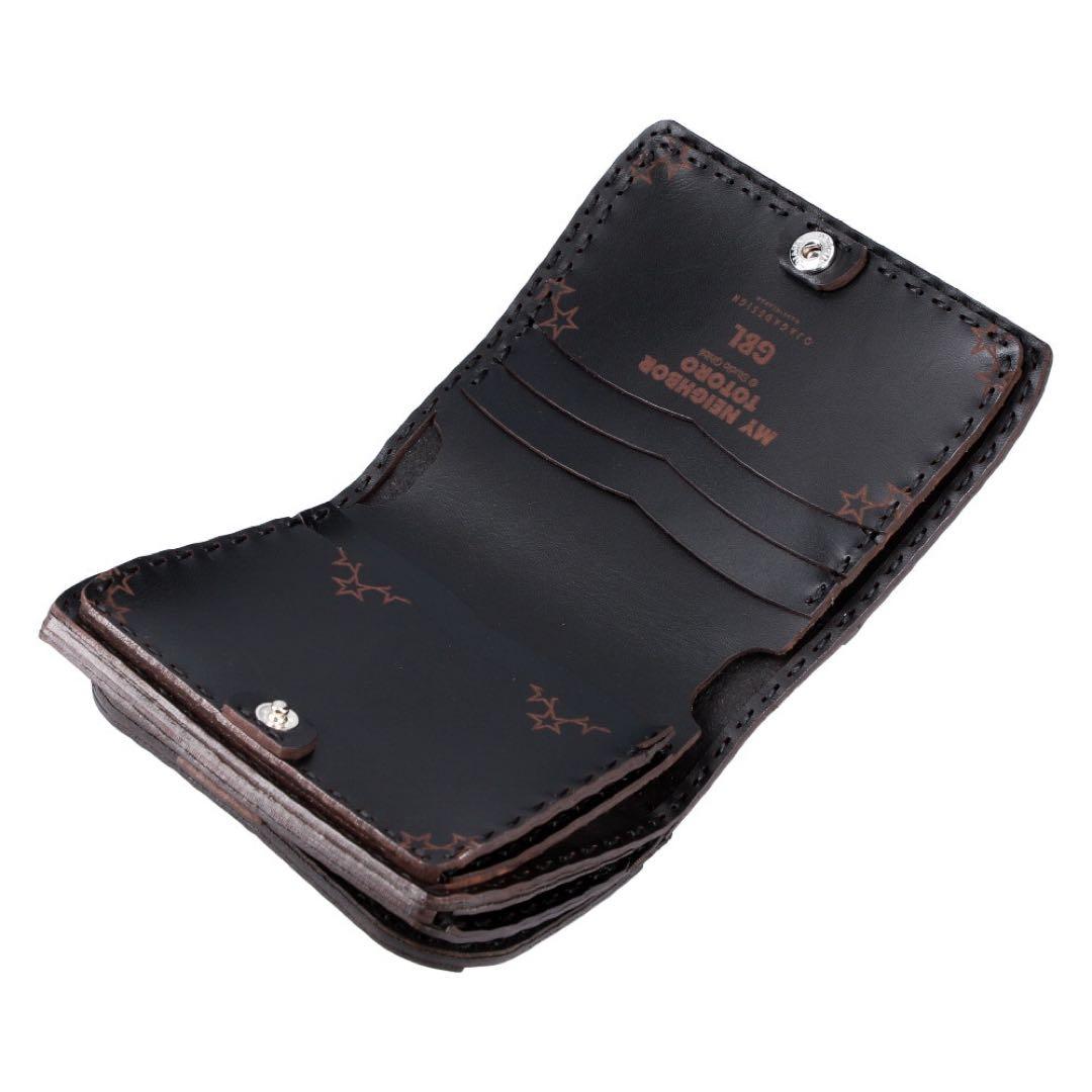 883　　Totoro 黒いレザー財布