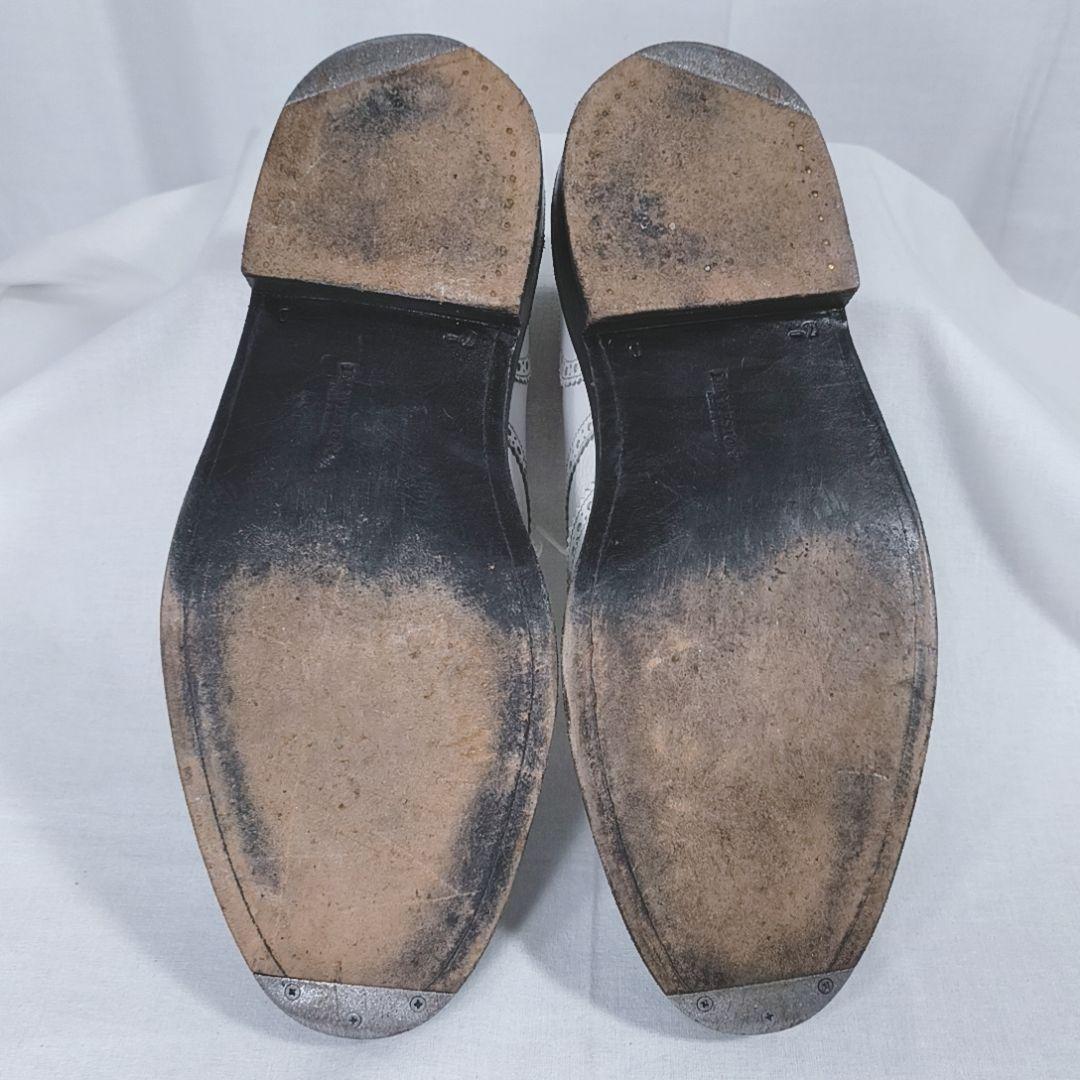 J.M. WESTON　トリプルソール　ウィングチップ　ブローグシューズ　白