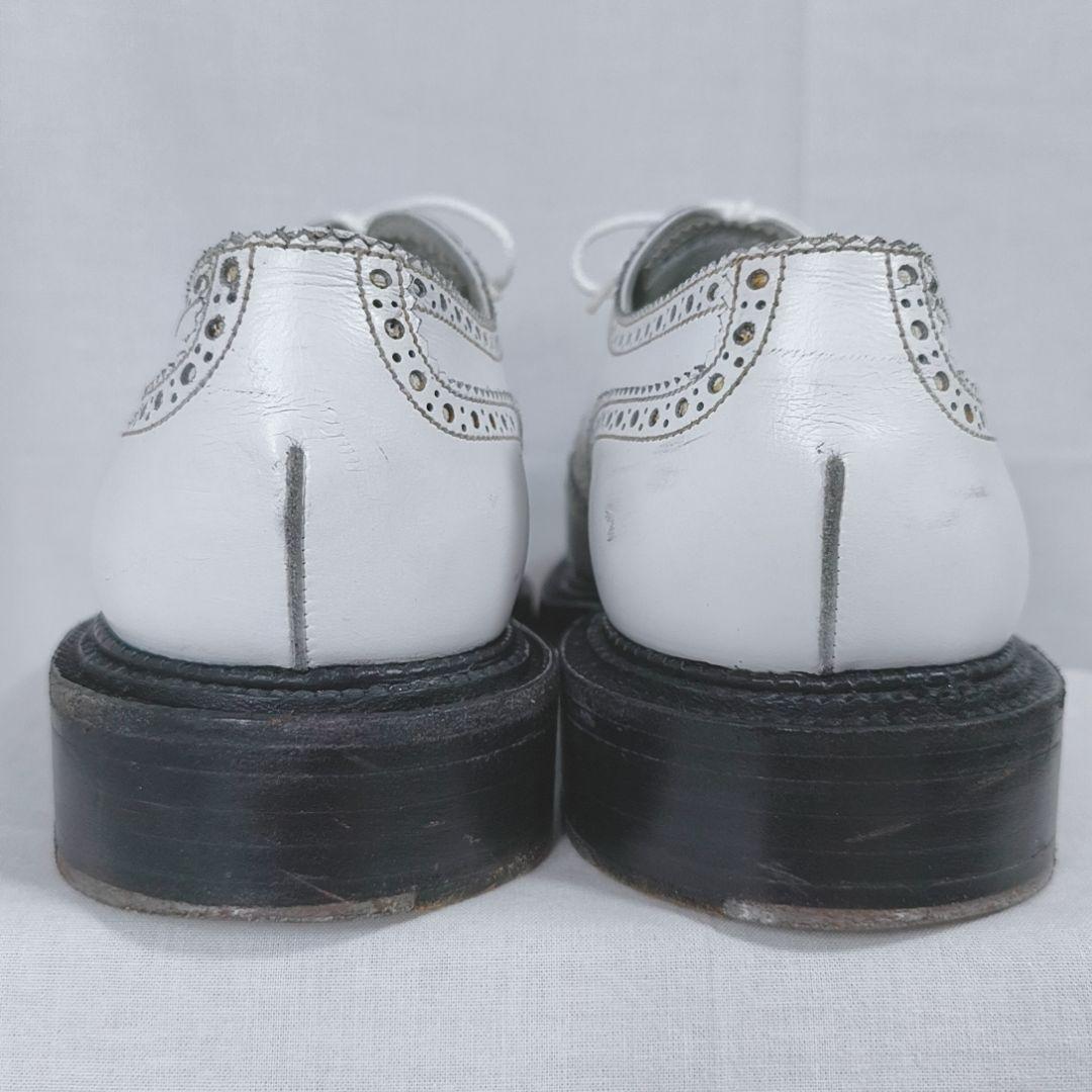 J.M. WESTON　トリプルソール　ウィングチップ　ブローグシューズ　白