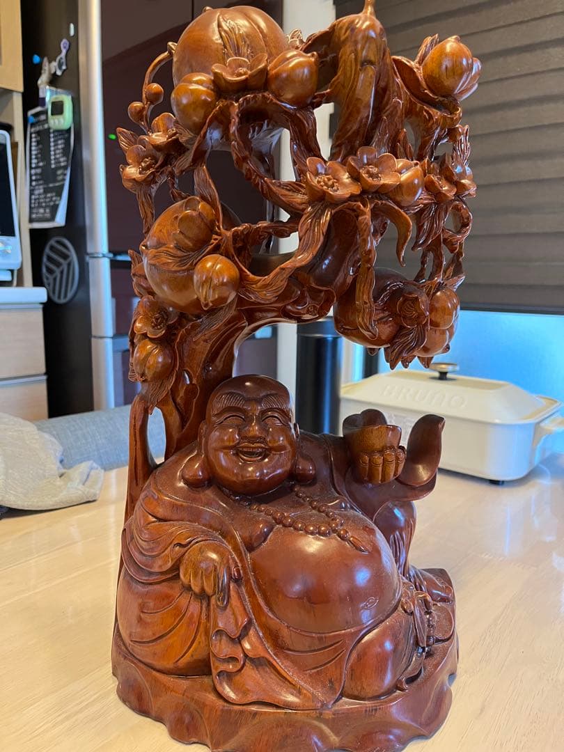 木の彫刻　　一刀彫　大黒様　金運アップ