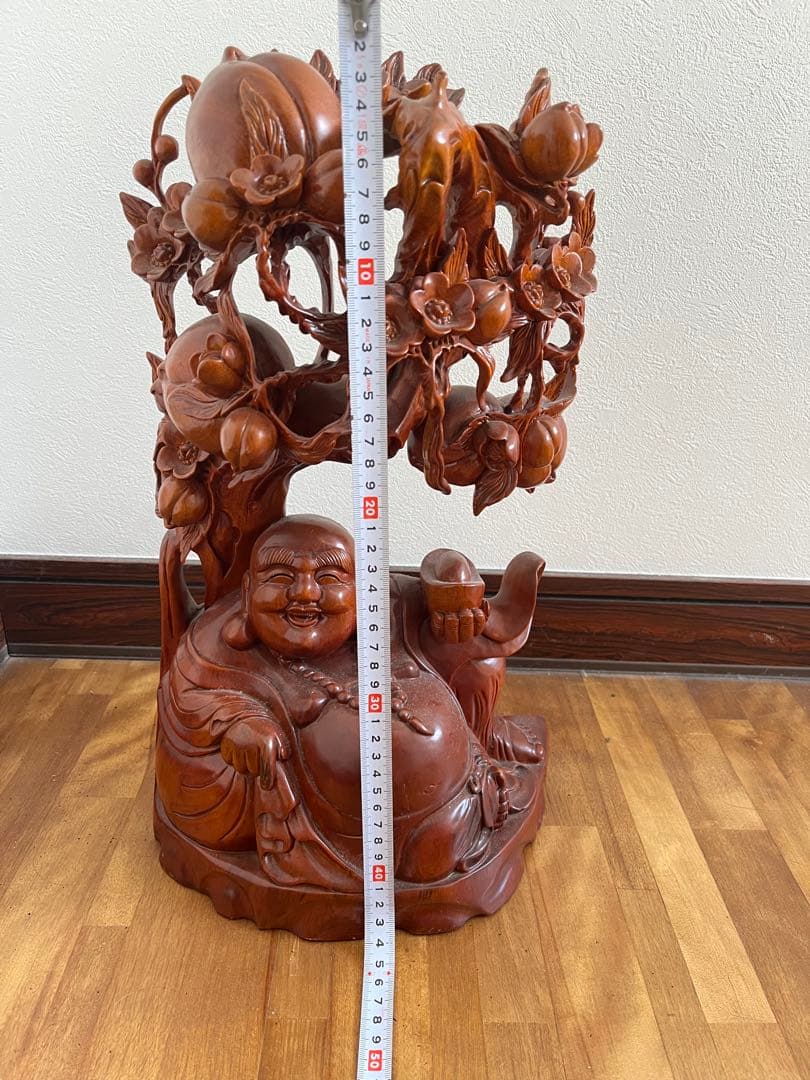 木の彫刻　　一刀彫　大黒様　金運アップ