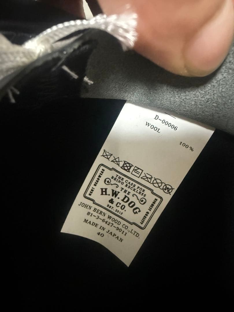 THE H.W.DOG&CO. ハット サイズ40