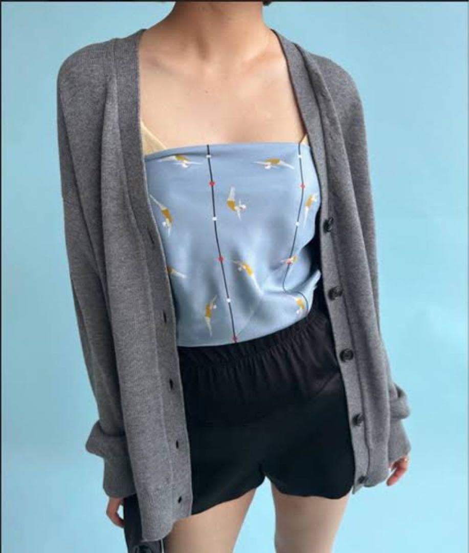 EDIT. FOR LULU コットンウールVネックカーディガン