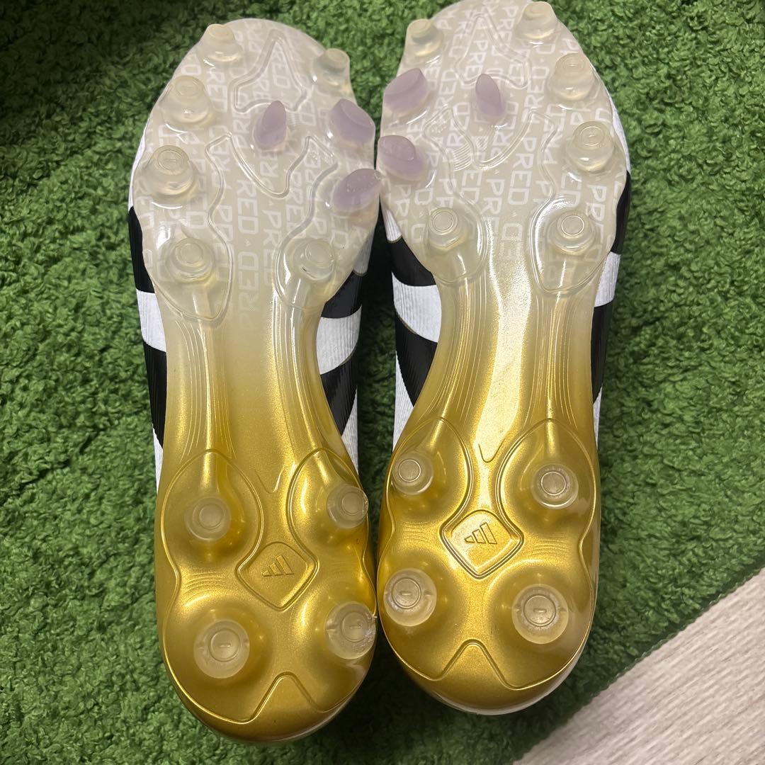 極美品 アディダス　プレデター　エリート　HGAG　25.5cm　白金紫
