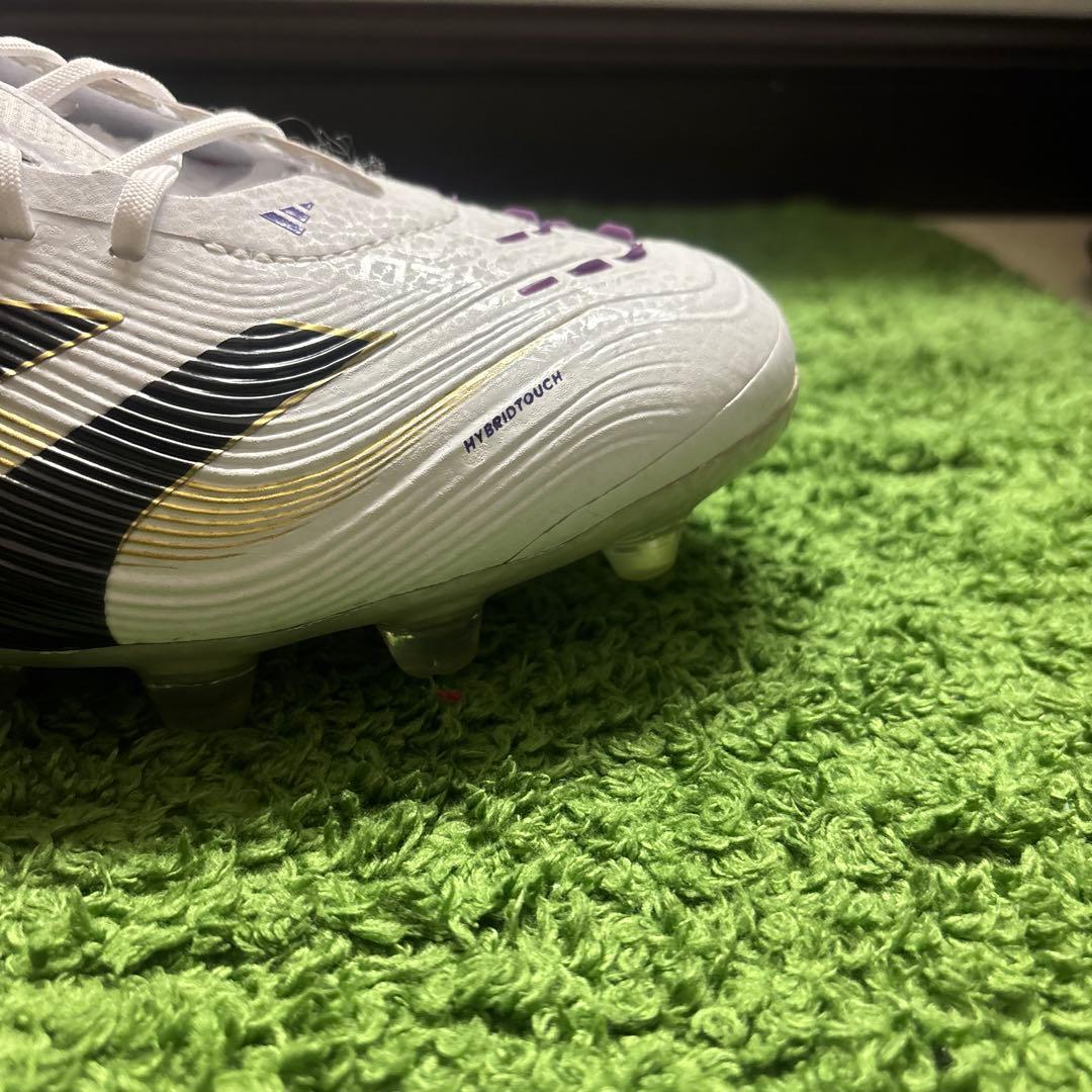 極美品 アディダス　プレデター　エリート　HGAG　25.5cm　白金紫