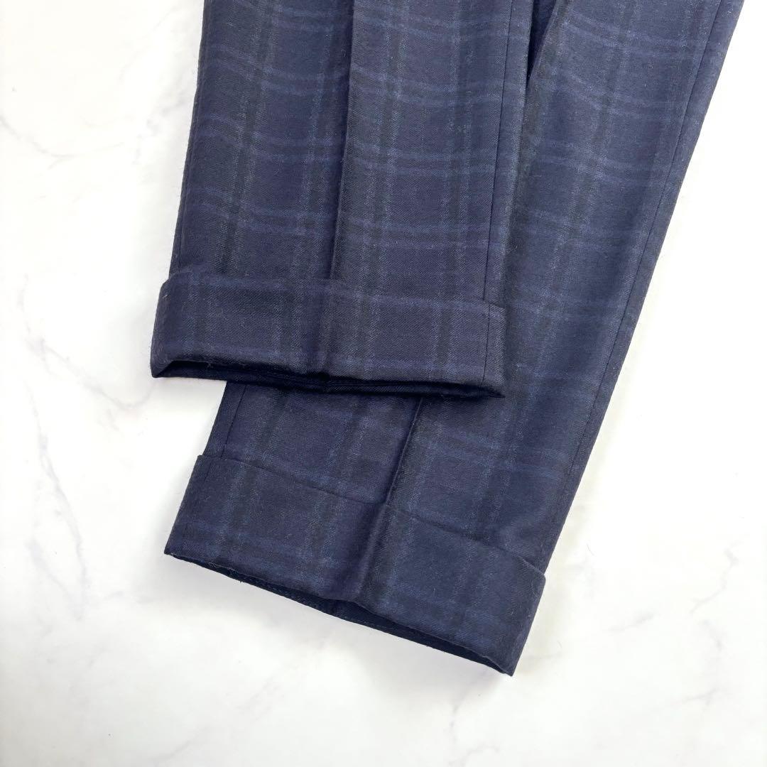 【近年モデル 極上サキソニー】インコテックス スリムフィット スラックス 48