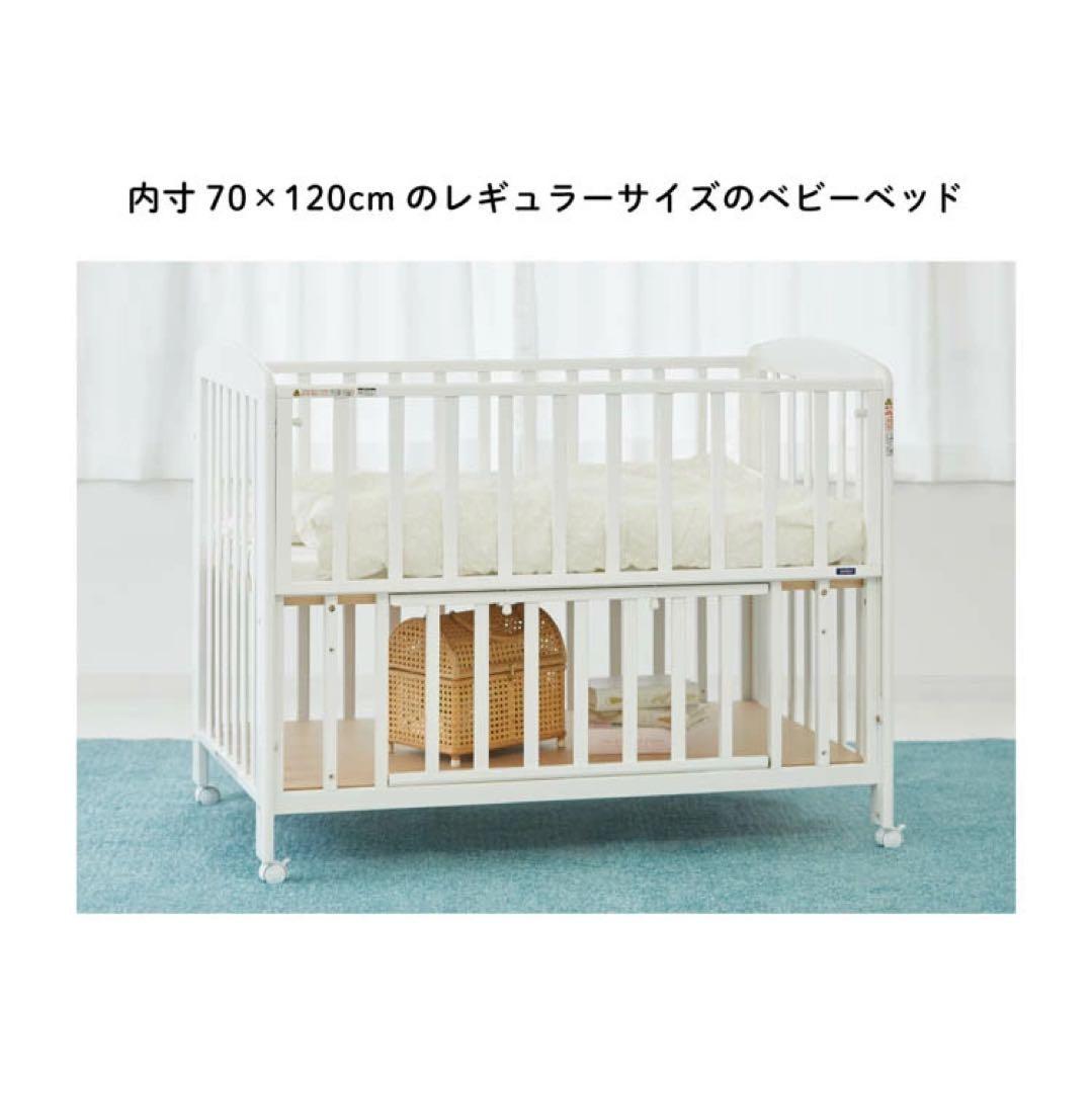 【カトージ(KATOJI)】ベビーベッド ハイタイプ