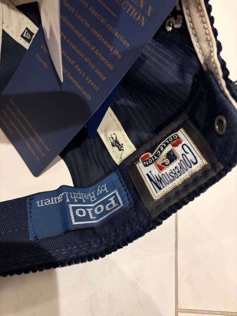 ラルフローレン×Yankees コーデュロイキャップ ネイビー（新品未使用❗️）