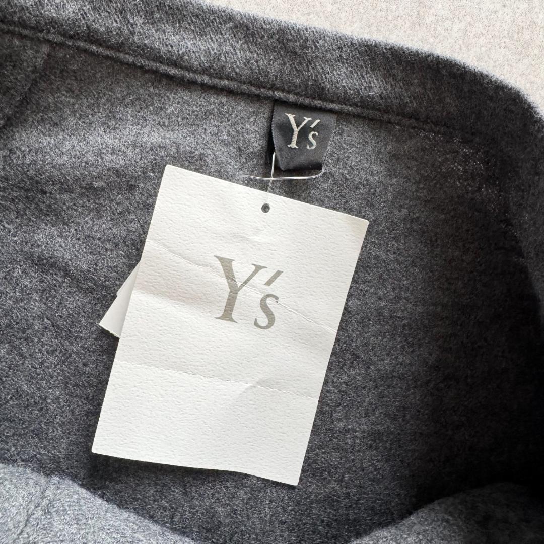 ワイズ　ロングワンピース　エプロン風　タグ付　グレー　1　プリーツ