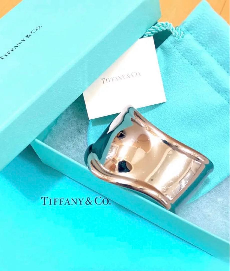 Tiffany ティファニー ボーンカフ ルテニウム バングル 右手用