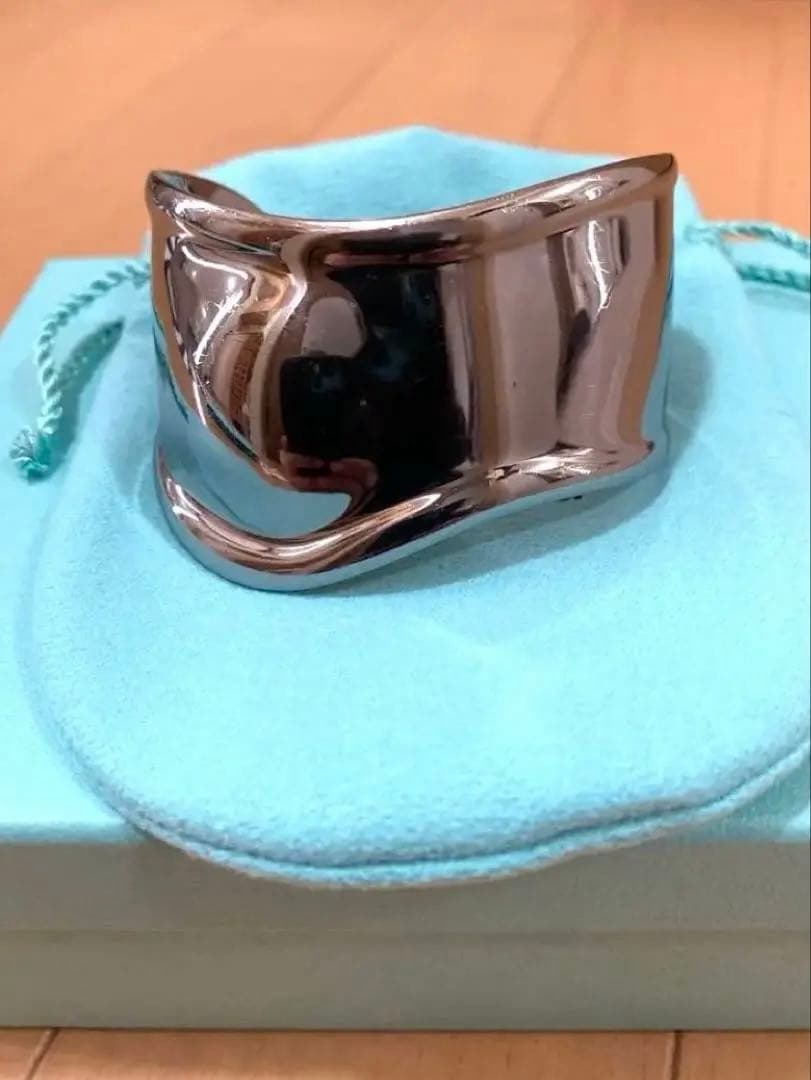 Tiffany ティファニー ボーンカフ ルテニウム バングル 右手用