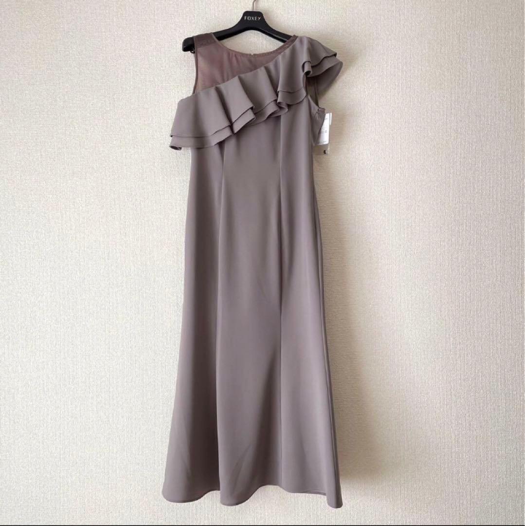 【新品未使用】AIMER アシンメトリーフリル マーメイドラインドレス