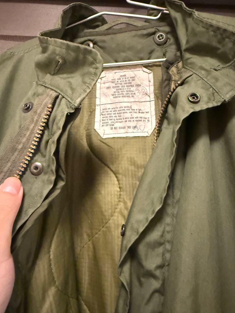 tetsuya 【実物】M-65 フィッシュテール パーカー(ライナー付)